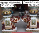 COMBO ĐÔN VOI CÓ ĐẾ VÀ CHẬU TRÁI PHÁP (CHỮ PHƯỚC) NHỎ