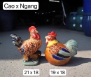 TƯỢNG GỐM GÀ TRE