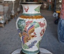 BÌNH HOA LONG PHỤNG MIỆNG LOE TRẮNG