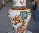 BÌNH HOA LONG PHỤNG MIỆNG LOE VÀNG
