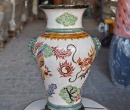 BÌNH HOA LONG PHỤNG MIỆNG LOE TRẮNG