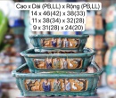 BỘ 3 CHẬU CHỮ NHẬT PHÚC LỘC THỌ