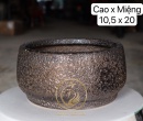 CHẬU MEN SÔI NHỎ INDOOR  10.5x20 ĐỒNG