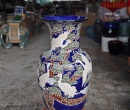 BÌNH HOA CHẤM KHẮC CÒ