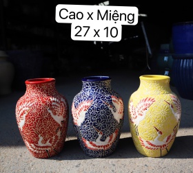 BÌNH BÁCH HOA HẠT LỚN H27
