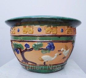 CHẬU CÒ CÁ XANH LỌT LÒNG 47 CM