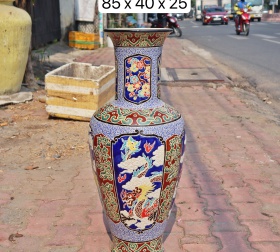 BÌNH HOA TỨ LINH LONG LÂN QUY PHỤNG SIZE LỚN