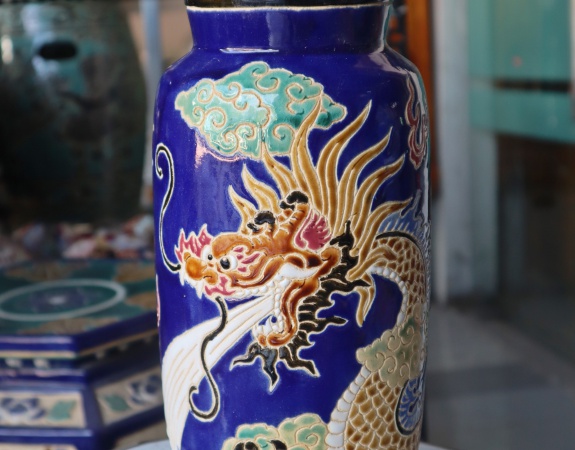 BINH HOA LONG PHỤNG 3 MÀU