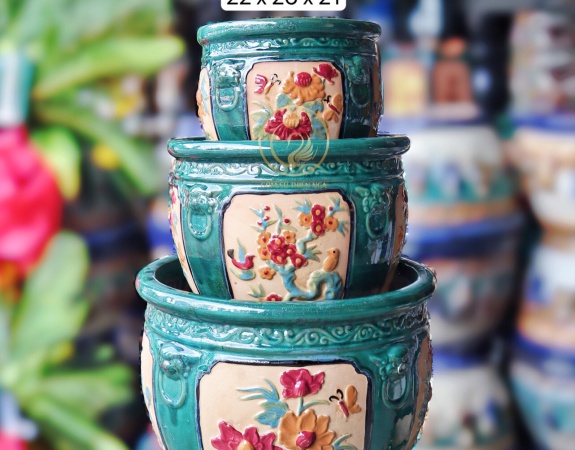 BỘ 3 CHẬU THỐNG