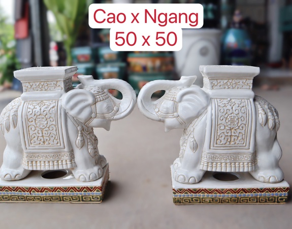 ĐÔN VOI TRẮNG CÓ ĐẾ