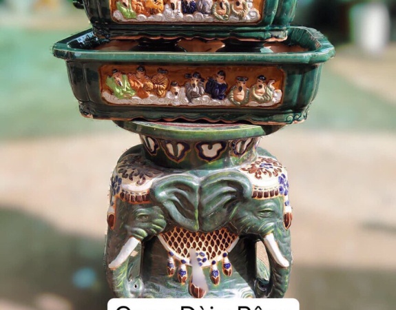 BỘ 3 CHẬU CHỮ NHẬT BÁT TIÊN