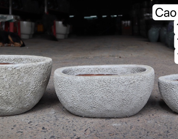 BỘ BA MEN SÔI OVAL TRẮNG