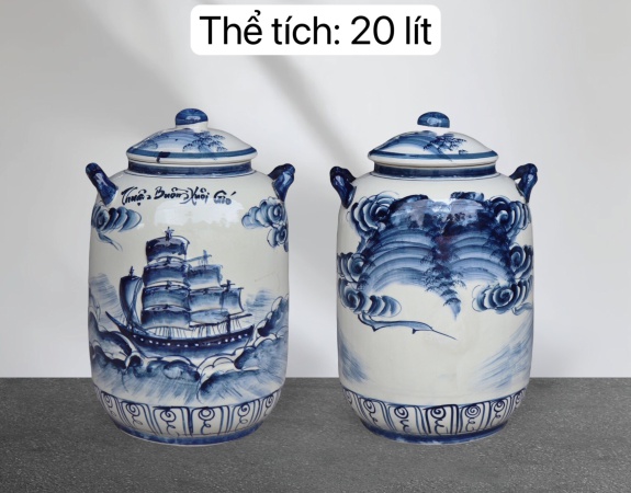 BÌNH NGÂM RƯỢU THUẬN BUỒM XUI GIÓ 20 LÍT