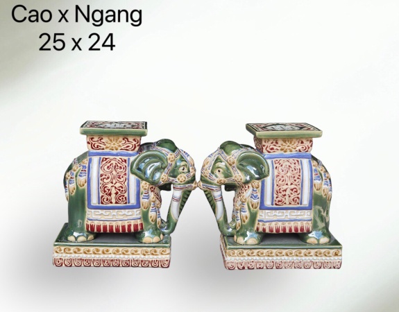 ĐÔN VOI THÀNH LỄ MINI XANH LÁ