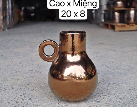 BÌNH HOA MEN ĐỒNG 07